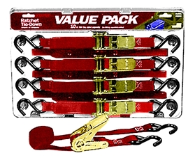 Ratchet Tie Down, 1" x 10'
