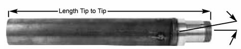Axle Tube, 5 x 5 G.N., 1 1/2 Degree Camber, D.O.M. Tubing