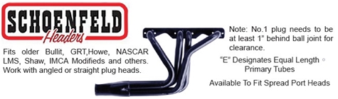 HEADERS, Small Block Chevy, Chassis
