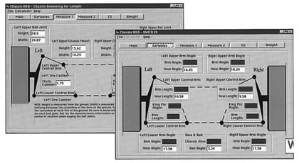 Software, Chassis Geometry