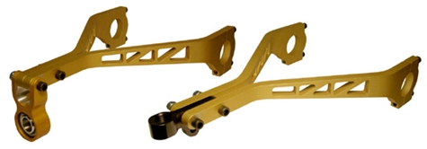 Steering Shaft Mount, Clamp-on, Wishbone Style