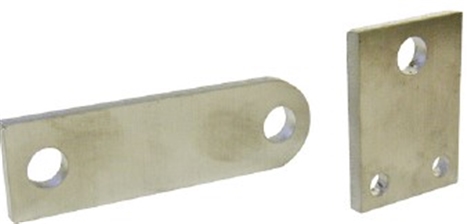 SPINDLE EYE AND STEERING ARM SPACERS, ALUMINUM