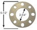 WHEEL SPACER, ALUMINUM, MINI STOCK