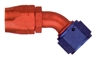 Hose Fitting, 45 Degree, Non-Swivel, Aluminum