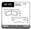 BRAKE PAD, HAWK, HB-103 SERIES, GM FULL SIZE