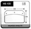 BRAKE PAD, HAWK, HB-100 SERIES, WILWOOD DYNALITE