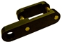 J-Bar Slider, Steel, Fits 2 x 2 Square Tube