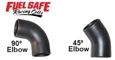 Rubber Elbows, 45 Degree / 90 Degree, 2-1/4" I.D.