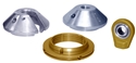 SHOCK, TOP, NUT & BEARING END, 