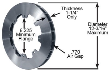 Brake Rotor, LW, 1-1/4