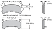 BRAKE PAD, WILWOOD, GM METRIC, PAD D154