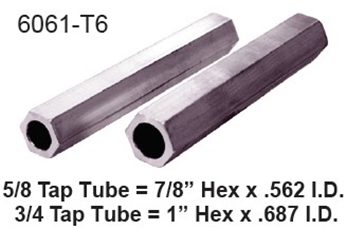 Tubing, Aluminum, Hex