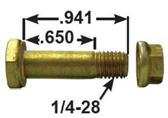 ROTOR MOUNT, BOLT AND LOCK NUT, NAS