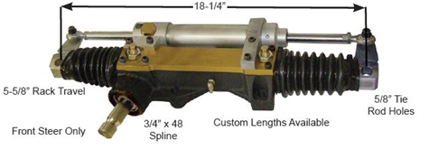Rack And Pinion, With Dual Action Slave, Tie Rod