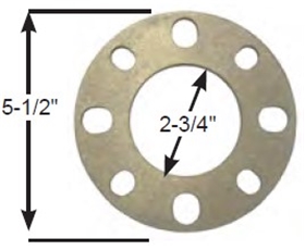 WHEEL SPACER, ALUMINUM, MINI STOCK