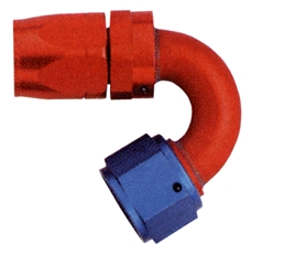 Hose Fitting, 150 Degree, Swivel, Aluminum