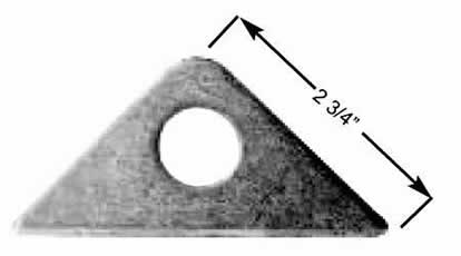 GUSSET, MOTOR MOUNT, TRIANGULAR