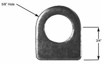 TAB, BRAKE LINE MOUNTING