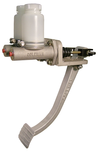 HANGING PEDAL ASSEMBLY, SINGLE, W/MASTER CYL., COLEMAN