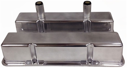 VALVE COVERS, SBC, ALUMINUM