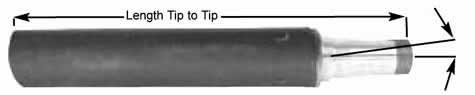 Axle Tube, IMCA, 1 Degree Camber, D.O.M. Tubing