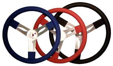 STEERING WHEEL, ALUMINUM, 15" & 17”