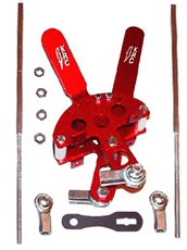 Shifter, Aluminum, Two Handle