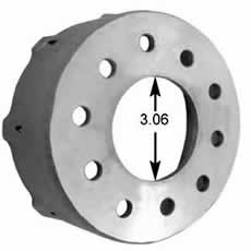 ROTOR HAT, 8 BOLT 7" B.C., CAST IRON