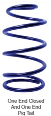5-1/2” x 11”, SPRING, REAR, CONVENTIONAL, PIG TAIL, HYPERCO (One End Closed / One Pig Tail)