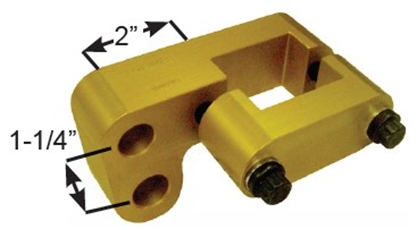J-Bar Bar Mount, Aluminum, 2 x 2, Dropped