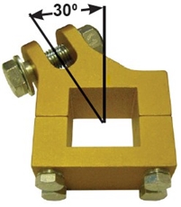 Track Bar Mount, Aluminum, 2 x 2, 30 Deg.