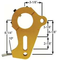 TRAILING ARM / SHOCK MOUNT, WITH CENTER PULL