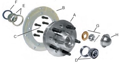 HUB, ALUMINUM, 79-88 MONTE CARLO, WITH ROTOR PLATE
