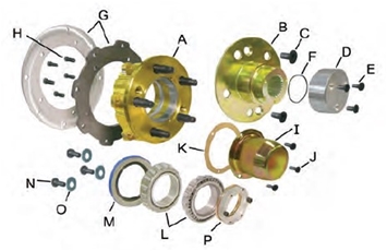 HUB, STEEL 2" BEARING