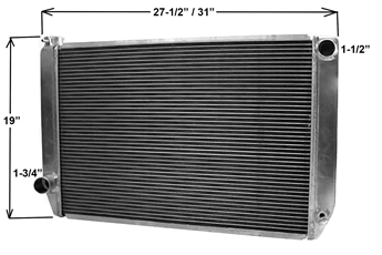 RADIATOR, PRO SERIES, ALUMINUM, FORD