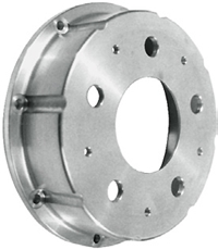 ROTOR HAT, BILLET ALUMINUM, 5 x 5", 5/8" STUDS, 8 BOLT x 7-5/8" B.C.