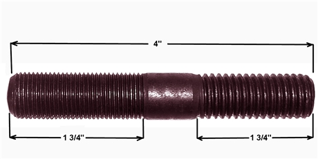 BALL JOINT STUD, THREADED, UPPER EYE