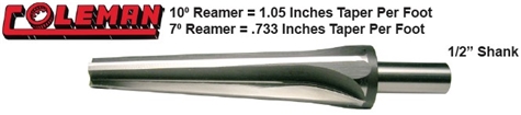 REAMER, BALL JOINT, 10 & 7 DEGREE
