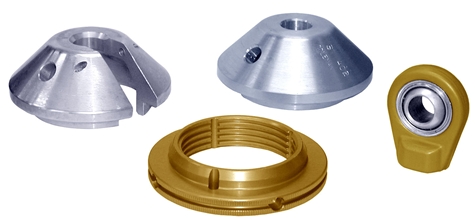 SHOCK, TOP, NUT & BEARING END, 
