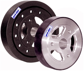 HARMONIC BALANCER, ALUMINUM W/STEEL SLEEVE, CHEVY CRATE