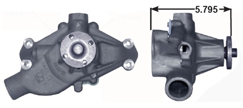 WATER PUMP, ALUMINUM, ECONOMY
