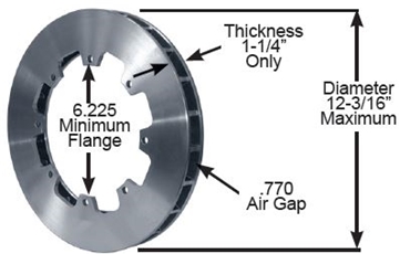 Lightweight, 1.250" Thick, 46 Straight Vanes 