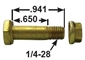 ROTOR MOUNT, BOLT AND LOCK NUT, NAS