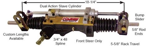 Rack And Pinion, With Dual Action Slave and Bump Ends